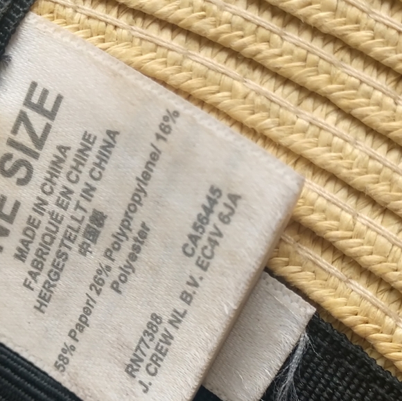 J. Crew Visor Packable Tan Black Wrap Around Adjustable One Size - Picture 8 of 12